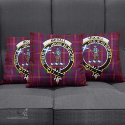 ScotsTee Shop Scottish McCall (Caithness) Clan Crest Tartan Pillow/ Pillow Cover Tartan Accessories for Home