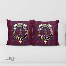 ScotsTee Shop Scottish McCall (Caithness) Clan Crest Tartan Pillow/ Pillow Cover Tartan Accessories for Home