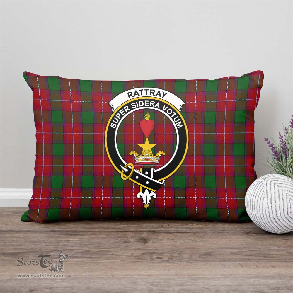 ScotsTee Shop Scottish Rattray Clan Crest Tartan Pillow/ Pillow Cover Tartan Accessories for Home