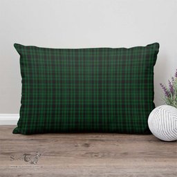 ScotsTee Shop Scottish Menzies Green Clan Tartan Pillow/ Pillow Cover Tartan Accessories for Home