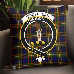 ScotsTee Shop Scottish MacLellan Modern Clan Crest Tartan Pillow/ Pillow Cover Tartan Accessories for Home