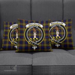 ScotsTee Shop Scottish MacLellan Modern Clan Crest Tartan Pillow/ Pillow Cover Tartan Accessories for Home