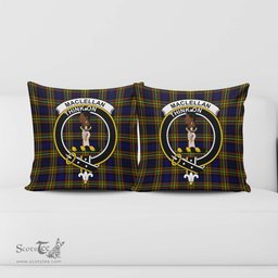 ScotsTee Shop Scottish MacLellan Modern Clan Crest Tartan Pillow/ Pillow Cover Tartan Accessories for Home