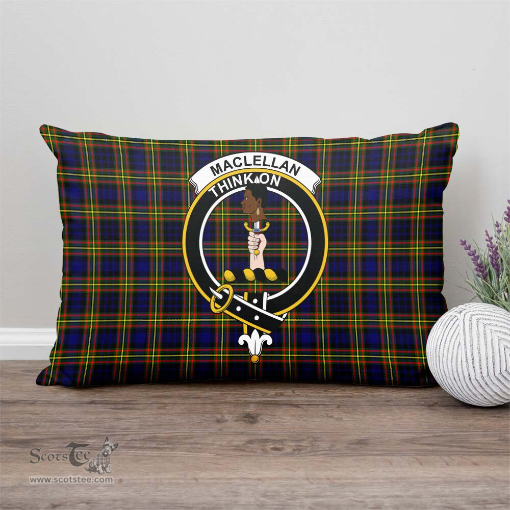 ScotsTee Shop Scottish MacLellan Modern Clan Crest Tartan Pillow/ Pillow Cover Tartan Accessories for Home