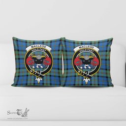 ScotsTee Shop Scottish MacLeod of Harris Ancient Clan Crest Tartan Pillow/ Pillow Cover Tartan Accessories for Home