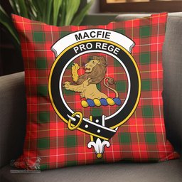 ScotsTee Shop Scottish MacFie Modern Clan Crest Tartan Pillow/ Pillow Cover Tartan Accessories for Home