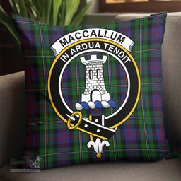 ScotsTee Shop Scottish MacCallum Clan Crest Tartan Pillow/ Pillow Cover Tartan Accessories for Home