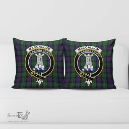 ScotsTee Shop Scottish MacCallum Clan Crest Tartan Pillow/ Pillow Cover Tartan Accessories for Home