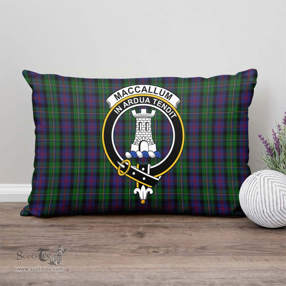 ScotsTee Shop Scottish MacCallum Clan Crest Tartan Pillow/ Pillow Cover Tartan Accessories for Home