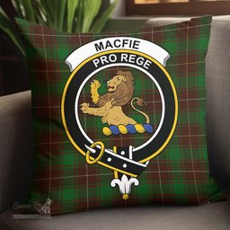 ScotsTee Shop Scottish MacFie Hunting Clan Crest Tartan Pillow/ Pillow Cover Tartan Accessories for Home