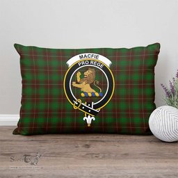 ScotsTee Shop Scottish MacFie Hunting Clan Crest Tartan Pillow/ Pillow Cover Tartan Accessories for Home