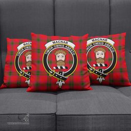 ScotsTee Shop Scottish MacNab Modern Clan Crest Tartan Pillow/ Pillow Cover Tartan Accessories for Home