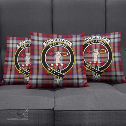 ScotsTee Shop Scottish MacCulloch Dress Clan Crest Tartan Pillow/ Pillow Cover Tartan Accessories for Home