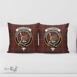 ScotsTee Shop Scottish MacKinnon Clan Crest Tartan Pillow/ Pillow Cover Tartan Accessories for Home