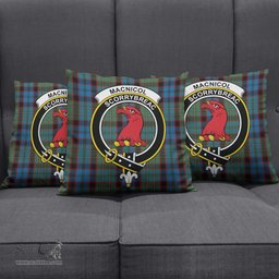 ScotsTee Shop Scottish MacNicol Hunting Clan Crest Tartan Pillow/ Pillow Cover Tartan Accessories for Home