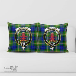 ScotsTee Shop Scottish Maitland Clan Crest Tartan Pillow/ Pillow Cover Tartan Accessories for Home