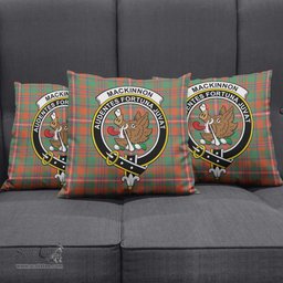 ScotsTee Shop Scottish MacKinnon Ancient Clan Crest Tartan Pillow/ Pillow Cover Tartan Accessories for Home