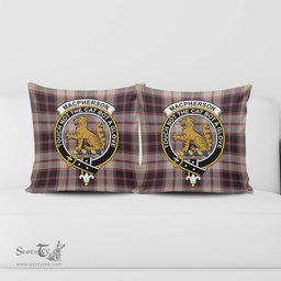ScotsTee Shop Scottish MacPherson Hunting Ancient Clan Crest Tartan Pillow/ Pillow Cover Tartan Accessories for Home