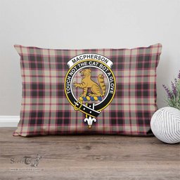ScotsTee Shop Scottish MacPherson Hunting Ancient Clan Crest Tartan Pillow/ Pillow Cover Tartan Accessories for Home