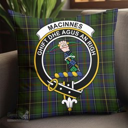 ScotsTee Shop Scottish MacInnes Clan Crest Tartan Pillow/ Pillow Cover Tartan Accessories for Home
