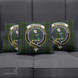 ScotsTee Shop Scottish MacInnes Clan Crest Tartan Pillow/ Pillow Cover Tartan Accessories for Home