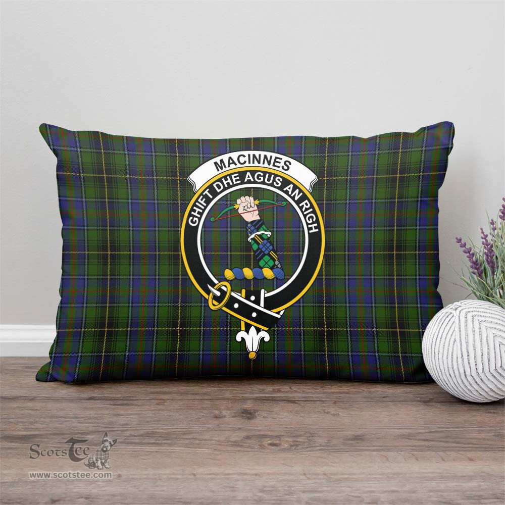ScotsTee Shop Scottish MacInnes Clan Crest Tartan Pillow/ Pillow Cover Tartan Accessories for Home