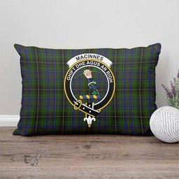 ScotsTee Shop Scottish MacInnes Clan Crest Tartan Pillow/ Pillow Cover Tartan Accessories for Home