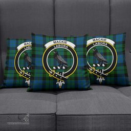 ScotsTee Shop Scottish MacKie Clan Crest Tartan Pillow/ Pillow Cover Tartan Accessories for Home