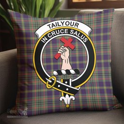 ScotsTee Shop Scottish Taylor Weathered Clan Crest Tartan Pillow/ Pillow Cover Tartan Accessories for Home