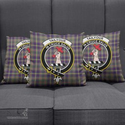 ScotsTee Shop Scottish Taylor Weathered Clan Crest Tartan Pillow/ Pillow Cover Tartan Accessories for Home