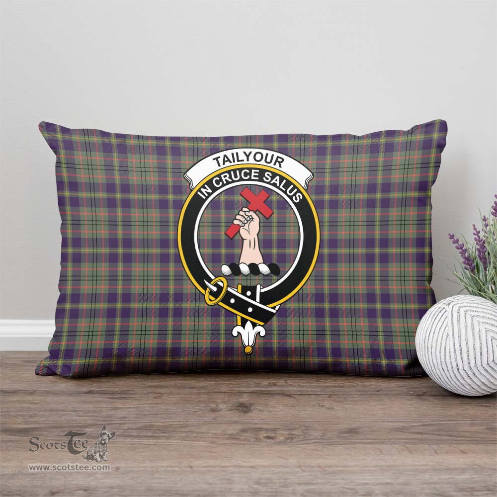 ScotsTee Shop Scottish Taylor Weathered Clan Crest Tartan Pillow/ Pillow Cover Tartan Accessories for Home