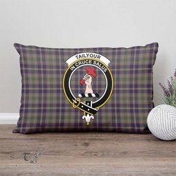 ScotsTee Shop Scottish Taylor Weathered Clan Crest Tartan Pillow/ Pillow Cover Tartan Accessories for Home