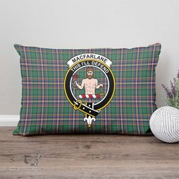 ScotsTee Shop Scottish MacFarlane Hunting Ancient Clan Crest Tartan Pillow/ Pillow Cover Tartan Accessories for Home