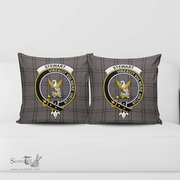 ScotsTee Shop Scottish Stewart Grey Clan Crest Tartan Pillow/ Pillow Cover Tartan Accessories for Home