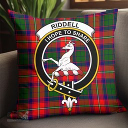 ScotsTee Shop Scottish Riddell Clan Crest Tartan Pillow/ Pillow Cover Tartan Accessories for Home