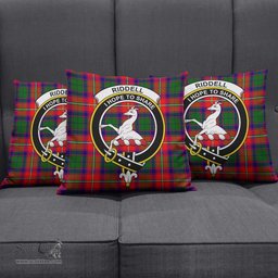 ScotsTee Shop Scottish Riddell Clan Crest Tartan Pillow/ Pillow Cover Tartan Accessories for Home