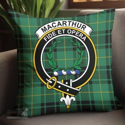 ScotsTee Shop Scottish MacArthur Ancient Clan Crest Tartan Pillow/ Pillow Cover Tartan Accessories for Home