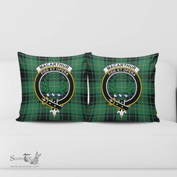 ScotsTee Shop Scottish MacArthur Ancient Clan Crest Tartan Pillow/ Pillow Cover Tartan Accessories for Home