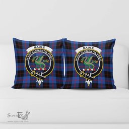 ScotsTee Shop Scottish Maule Clan Crest Tartan Pillow/ Pillow Cover Tartan Accessories for Home