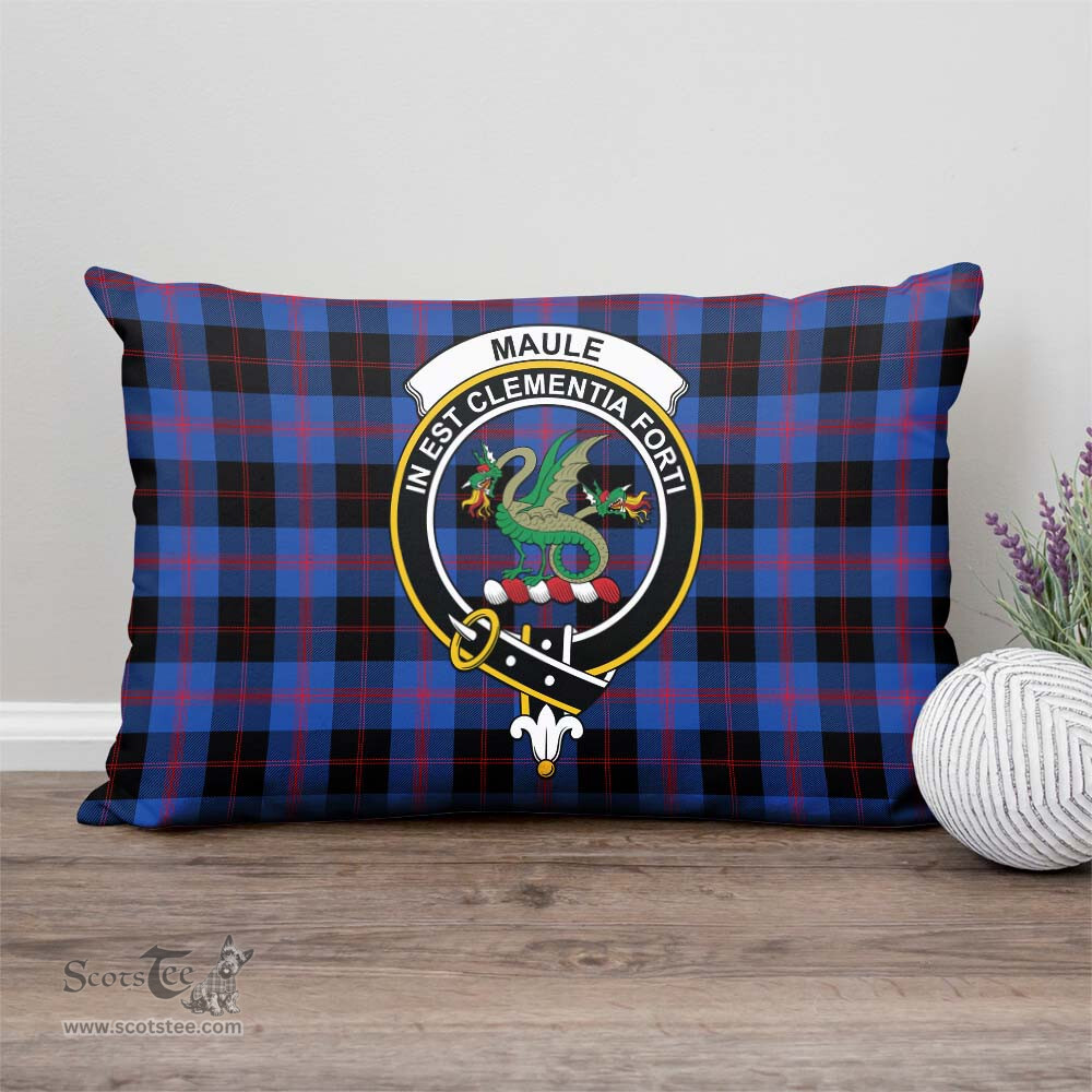 ScotsTee Shop Scottish Maule Clan Crest Tartan Pillow/ Pillow Cover Tartan Accessories for Home