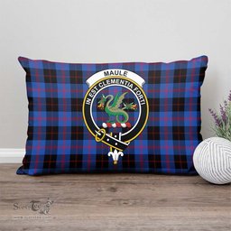 ScotsTee Shop Scottish Maule Clan Crest Tartan Pillow/ Pillow Cover Tartan Accessories for Home
