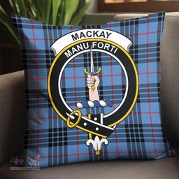 ScotsTee Shop Scottish MacKay Blue Clan Crest Tartan Pillow/ Pillow Cover Tartan Accessories for Home