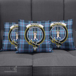 ScotsTee Shop Scottish MacKay Blue Clan Crest Tartan Pillow/ Pillow Cover Tartan Accessories for Home