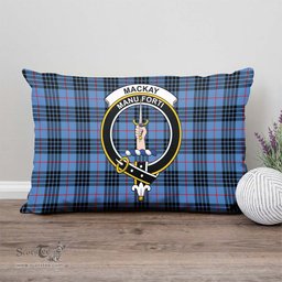 ScotsTee Shop Scottish MacKay Blue Clan Crest Tartan Pillow/ Pillow Cover Tartan Accessories for Home