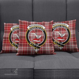 ScotsTee Shop Scottish MacDougall Dress Clan Crest Tartan Pillow/ Pillow Cover Tartan Accessories for Home