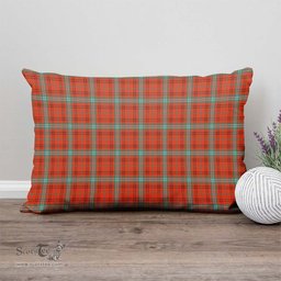 ScotsTee Shop Scottish Morrison Red Ancient Clan Tartan Pillow/ Pillow Cover Tartan Accessories for Home