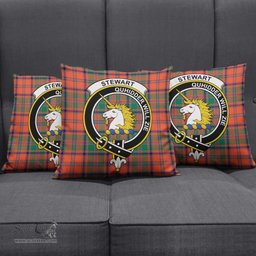 ScotsTee Shop Scottish Stewart of Appin Ancient Clan Crest Tartan Pillow/ Pillow Cover Tartan Accessories for Home