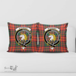 ScotsTee Shop Scottish Stewart of Appin Ancient Clan Crest Tartan Pillow/ Pillow Cover Tartan Accessories for Home