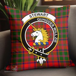 ScotsTee Shop Scottish Stewart of Appin Modern Clan Crest Tartan Pillow/ Pillow Cover Tartan Accessories for Home