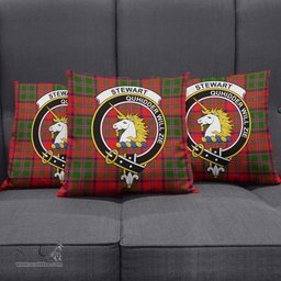 ScotsTee Shop Scottish Stewart of Appin Modern Clan Crest Tartan Pillow/ Pillow Cover Tartan Accessories for Home